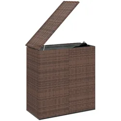 Helloshop26 - Gartenaufbewahrungsbox/Kissenbox aus Kunstharz 100 x 49 x 103,5 cm braun