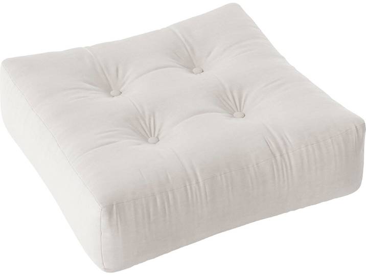 Pouf KARUP DESIGN More Pouf - Multifunktionales und bequemes Bodenkissen , beige (natur), B:70cm H:22cm T:70cm, Stoff, Poufs, Pouf, Flexibel einsetzbar, stapelbar & in vielen Farben erhältlich
