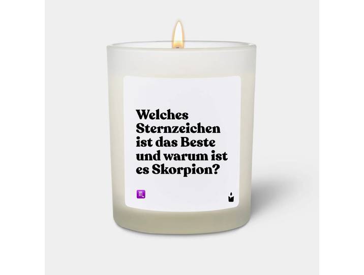 Duftkerze Weiss Flowery Welches Sternzeichen ist das Beste und warum ist es Skorpion?
