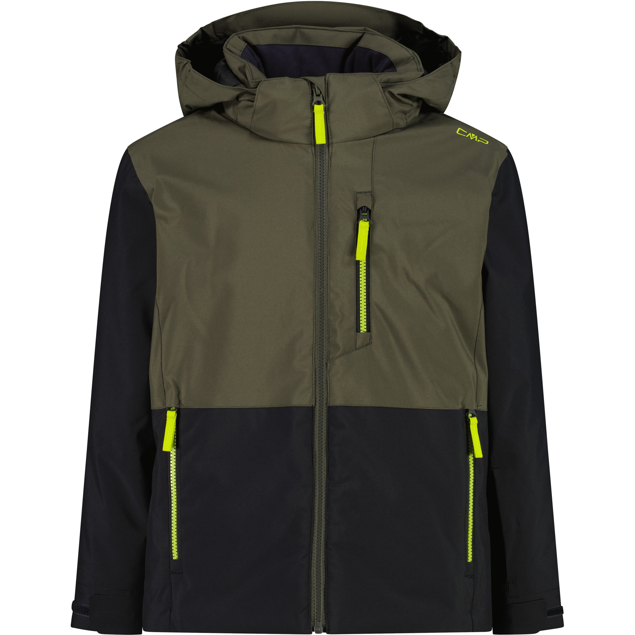 CMP Snaps Kinder Isolationsjacke oliv Größe 176 Skifahren Wasserabweisend