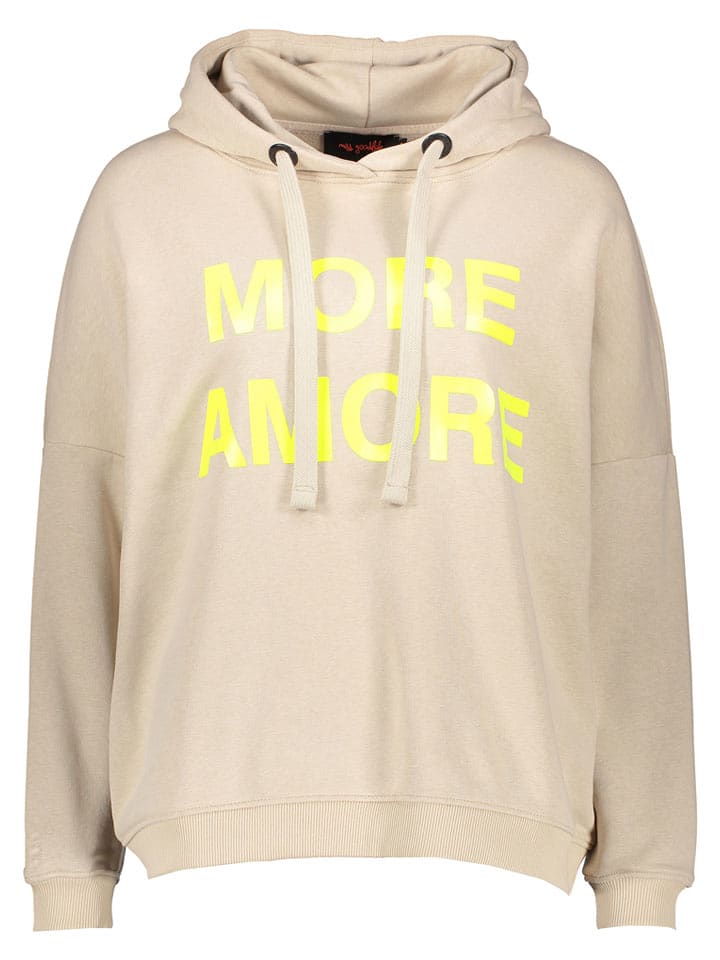 miss goodlife Hoodie "More Amore" in Beige - XS