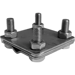 Erdungsverbinder Universalverbinder 4-Schraubig Blitzschutzgriff Uni-Erdungsklemme Edelstahl M8 14.1 NI
