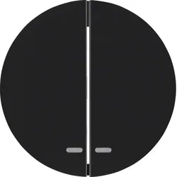Hager Wippen m klarer Linse R.Cl schwarz