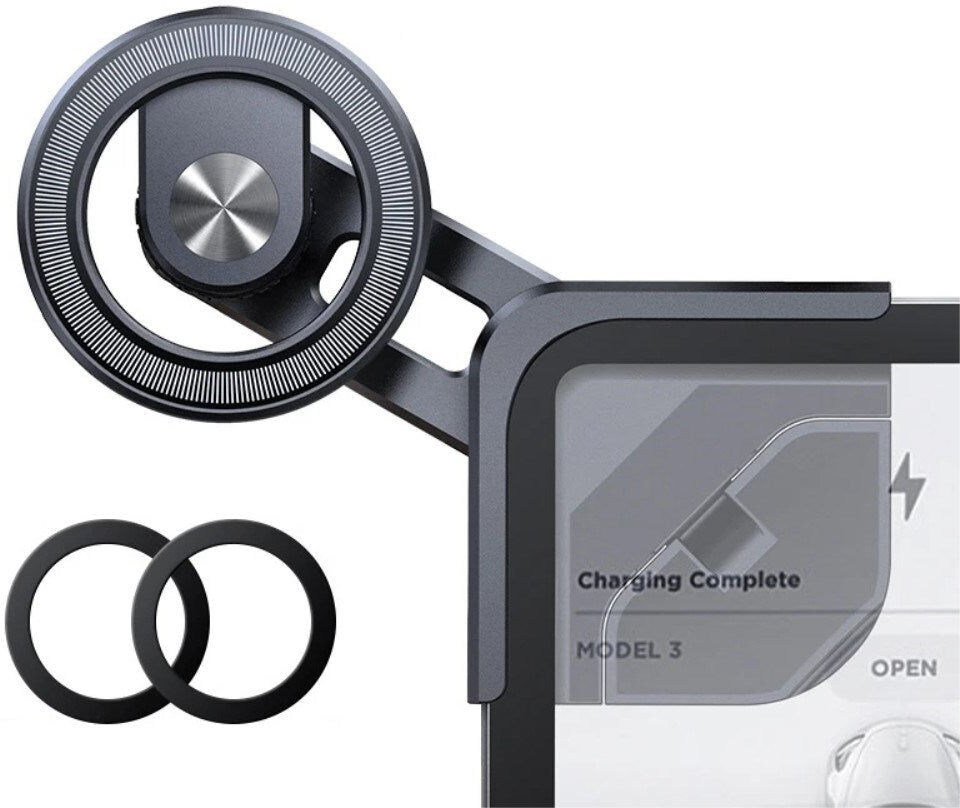 INCOVER Tesla Model 3 / Model Y Magnetisk Mobilholder til Touchskærm - Sort