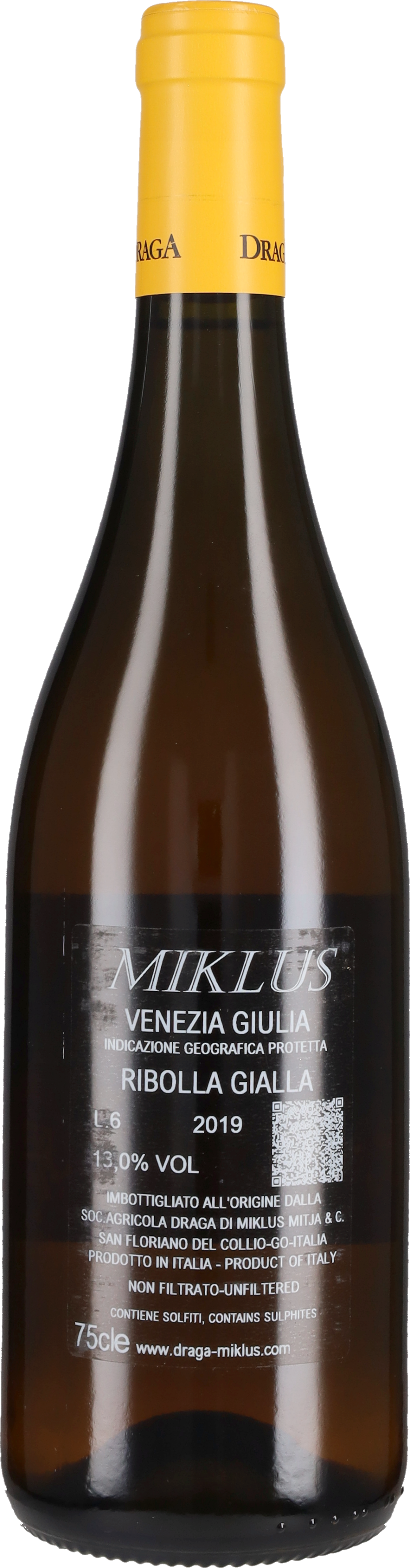 Ribolla Gialla 'Miklus' Draga 2019