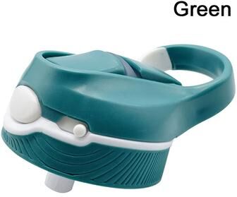 Uplifted Trends Universal Silicone Tumbler Lid With Straw Leak Proof Replacement For Coffee Mugs green