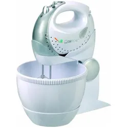 Clatronic HMS 2739 Handmixset Rührschüssel weiss, Handmixer, Weiss