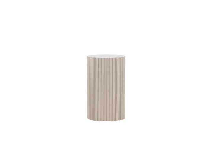 Livetastic Beistelltisch, Beige, Holz, Pappel, rund, zylindrisch, 50 cm, Wohnzimmer, Wohnzimmertische, Beistelltische