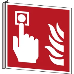 Brady, Sicherheitskennzeichnung, ISO Safety Sign - Fire alarm