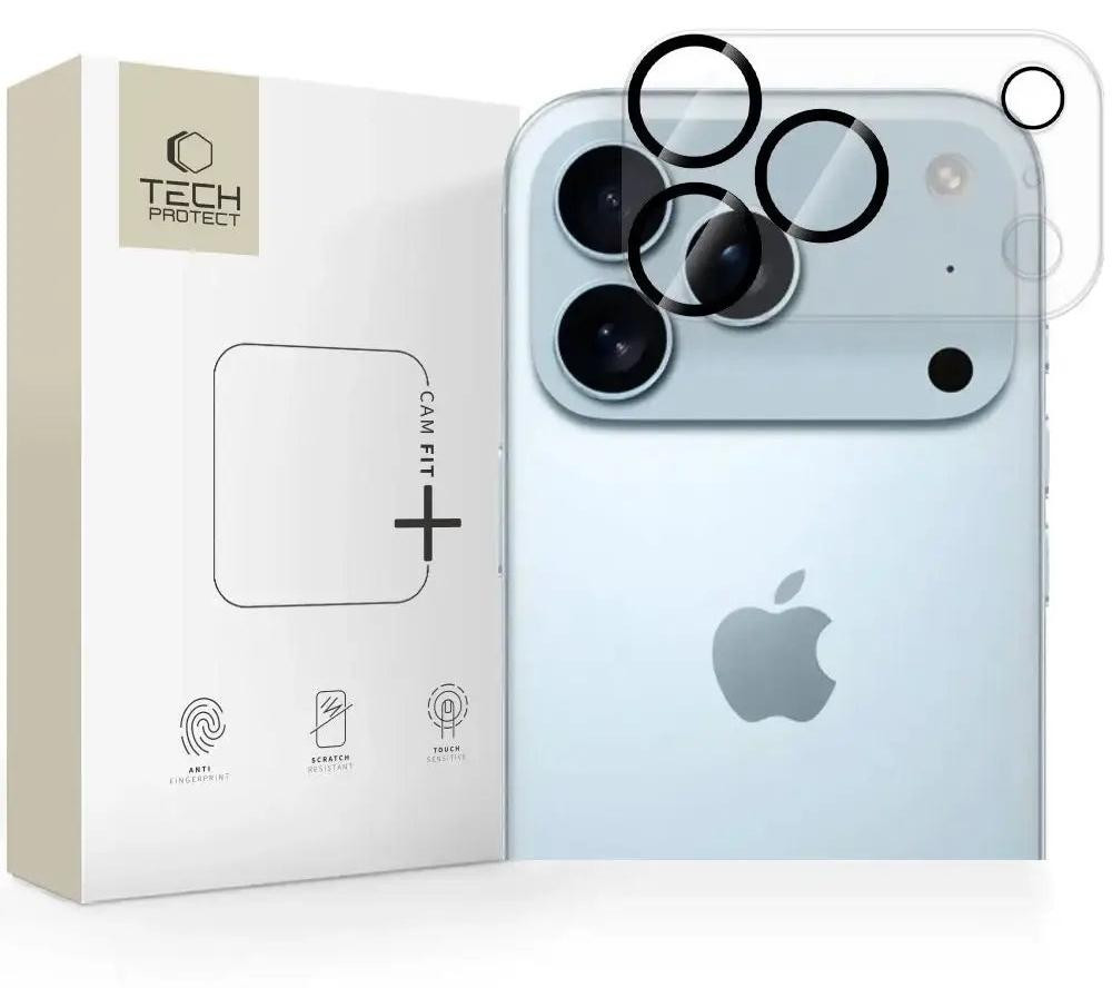 Tech-Protect Cam Fit+ beschermhoes voor iPhone 17 Pro - Transparant
