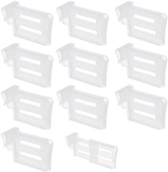 Unyqoos Verstelbare ladeorganizer set van 10 voor keuken en koelkast