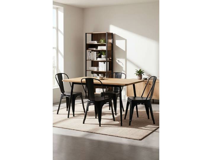 4er Set Torix Stühle - Schwarz