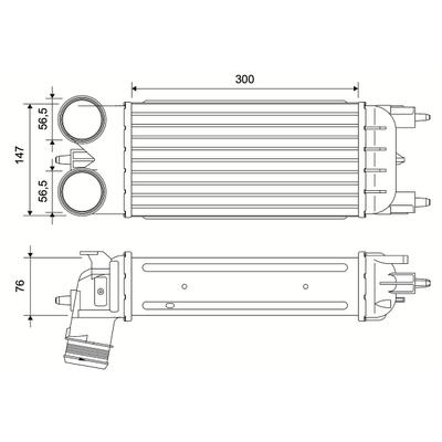 VALEO Ladeluftkühler 881600 für Peugeot