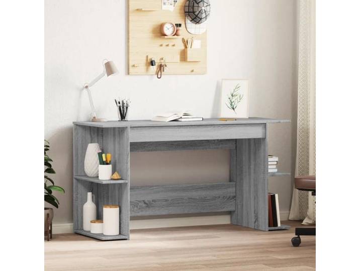 FAF-NEUF* Bureau - Déco Home - sonoma gris - 140x50x75 cm bois d'ingénierie JUIN99686203