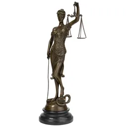 Moritz Bronze Statue Justitia Forum Lobby Dekoration Symbol Figur für Gerechtigkeit Skulptur