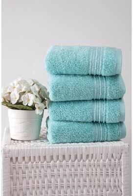 Ozan Premium Home 100% Genuine Turkish Cotton Cascade Hand Towel(Set of 4)