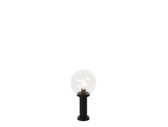 Lampadaire d'extérieur noir avec sphère en plastique 50 cm IP44 -