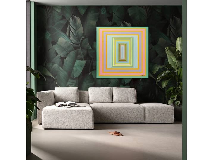 Toile Tendance Focus Coton Multicolore/Multicolore 140 x 140 x 3cm