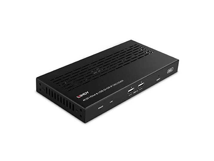 Lindy 4K30 HDMI & USB over IP-extender - Decoder