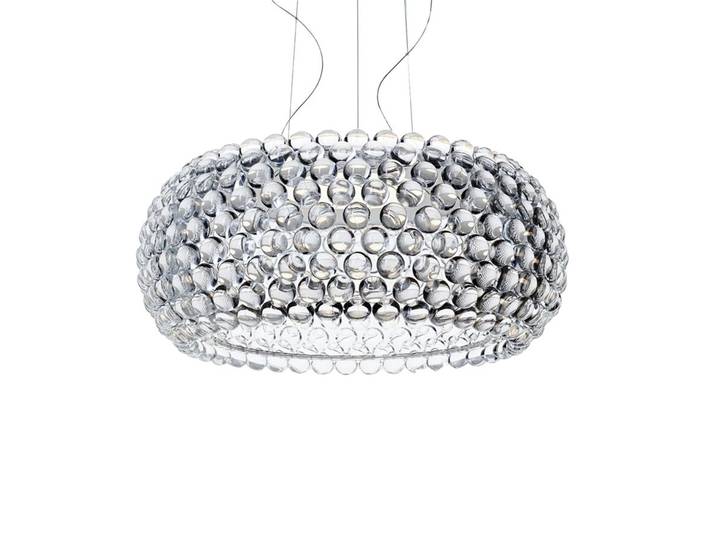 FOSCARINI lampe à suspension CABOCHE PLUS GRANDE à LED (Transparent - PMMA, acier, polycarbonate et aluminium)