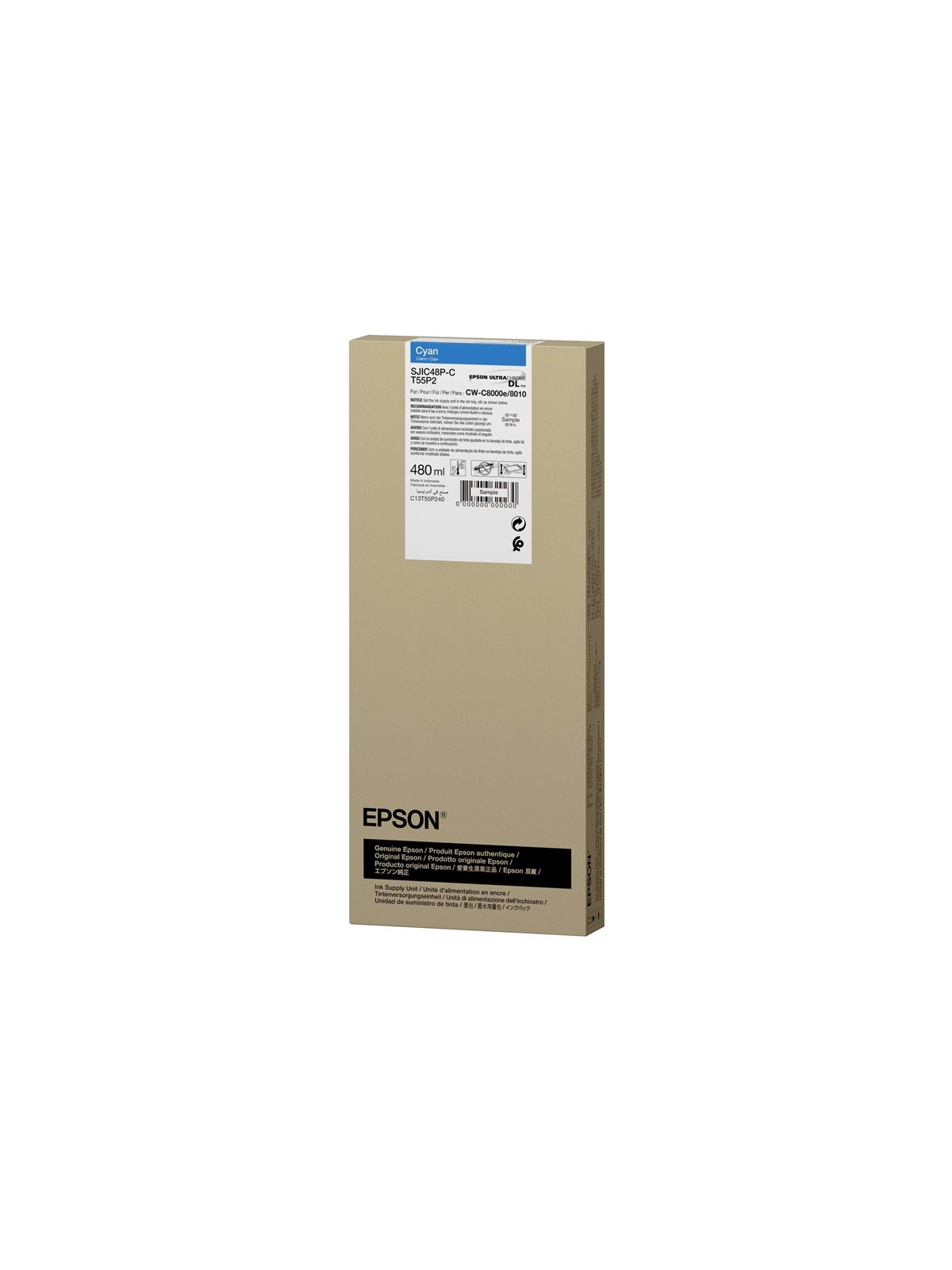 Epson T55P2 - cyan - original - ink pack