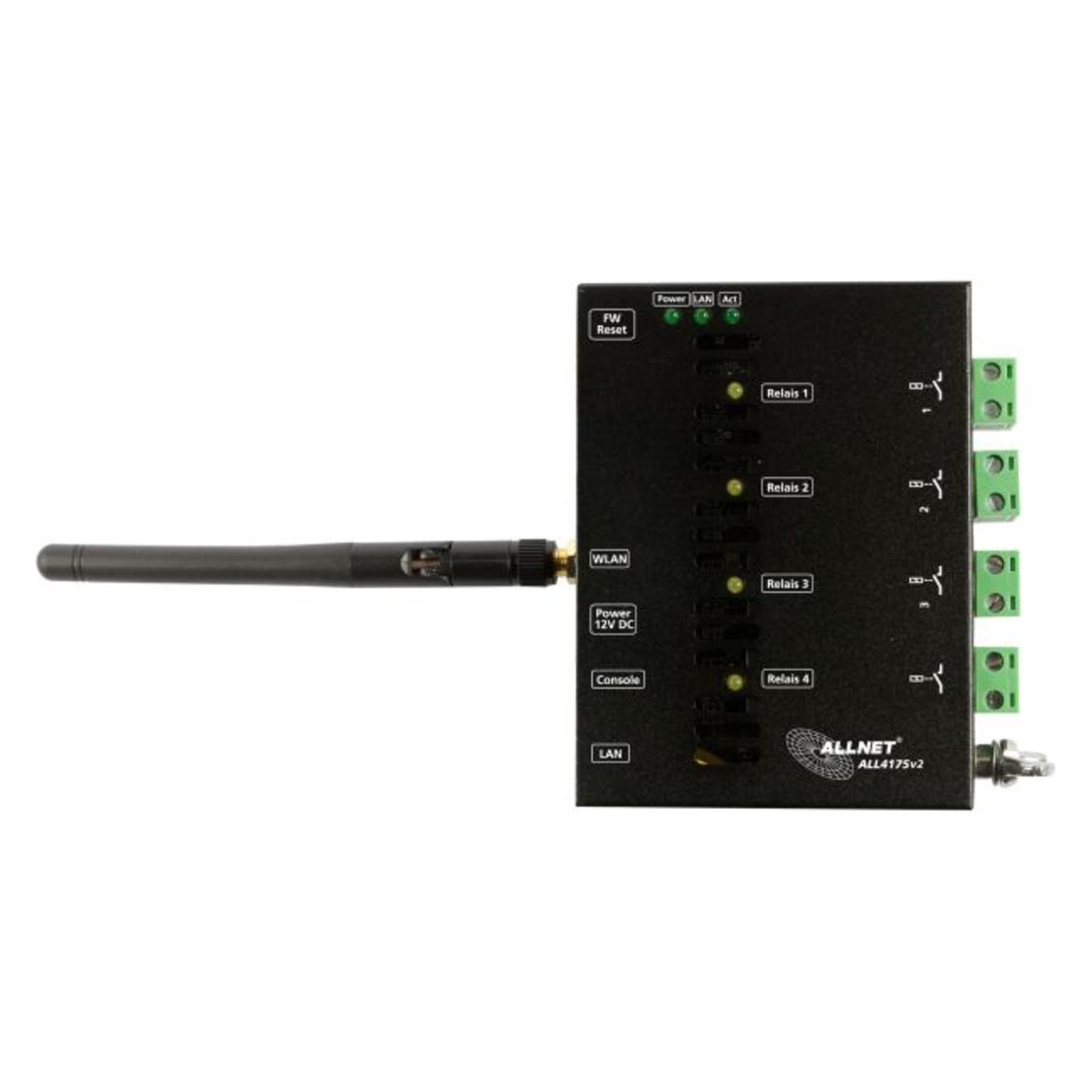 Allnet MSR IO Zentrale ALL4175v2 / Netzwerk Schaltgerät 4fach Relais 230VAC/10A (Schaltaktor) (ALL4175v2)