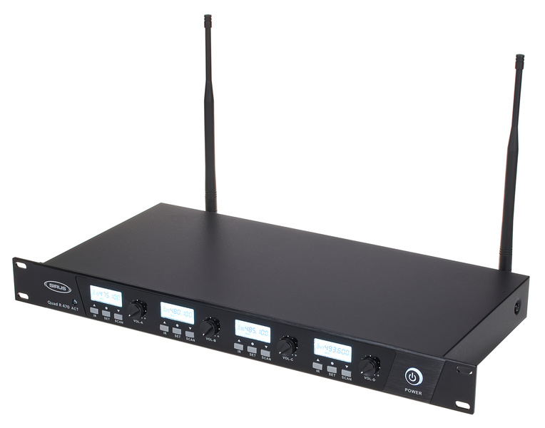 Sirus Quad R/4B 4 Headmike D 470 Set nero opaco