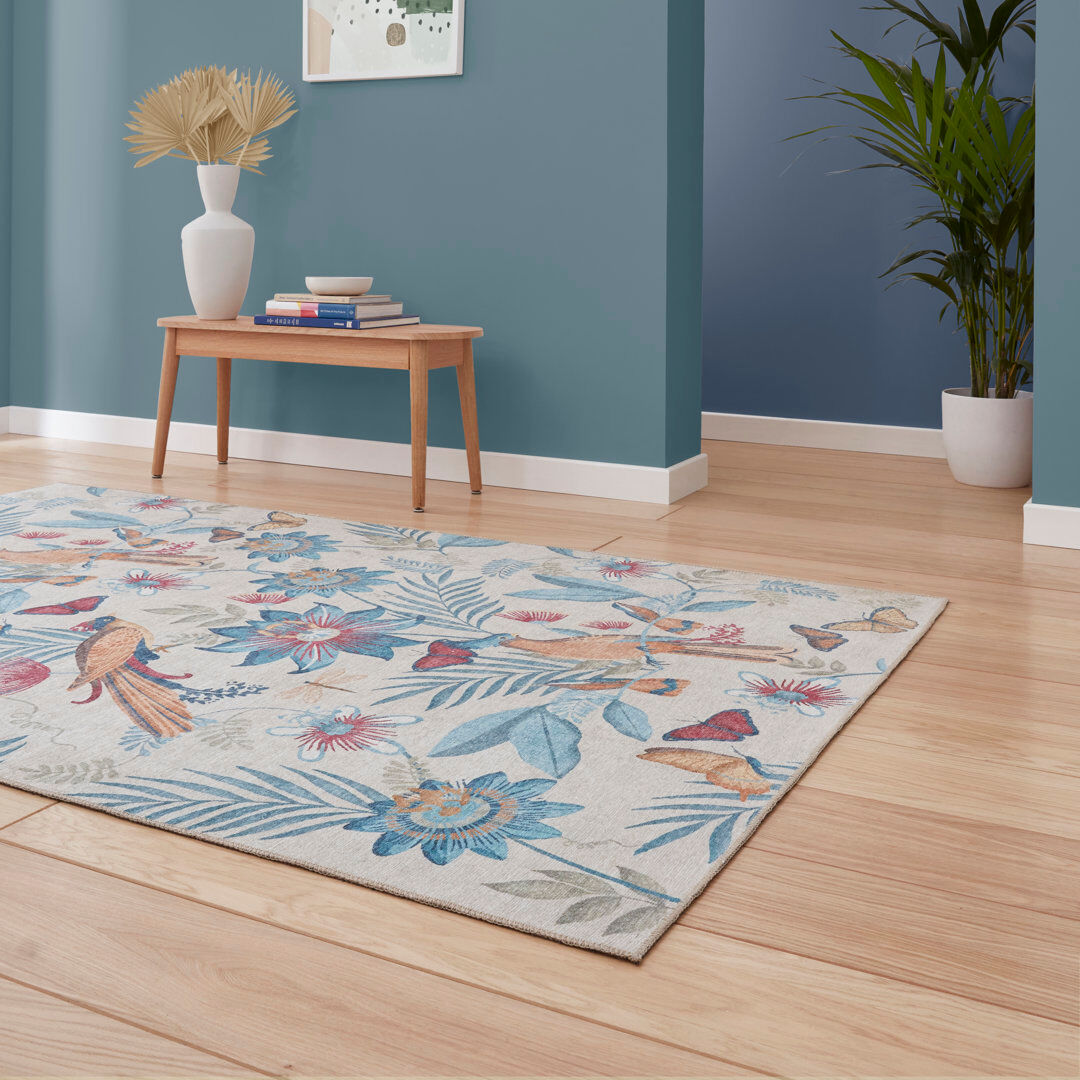 Catherine Lansfield Area Rug Blue Rectangle 122 x 170 cm