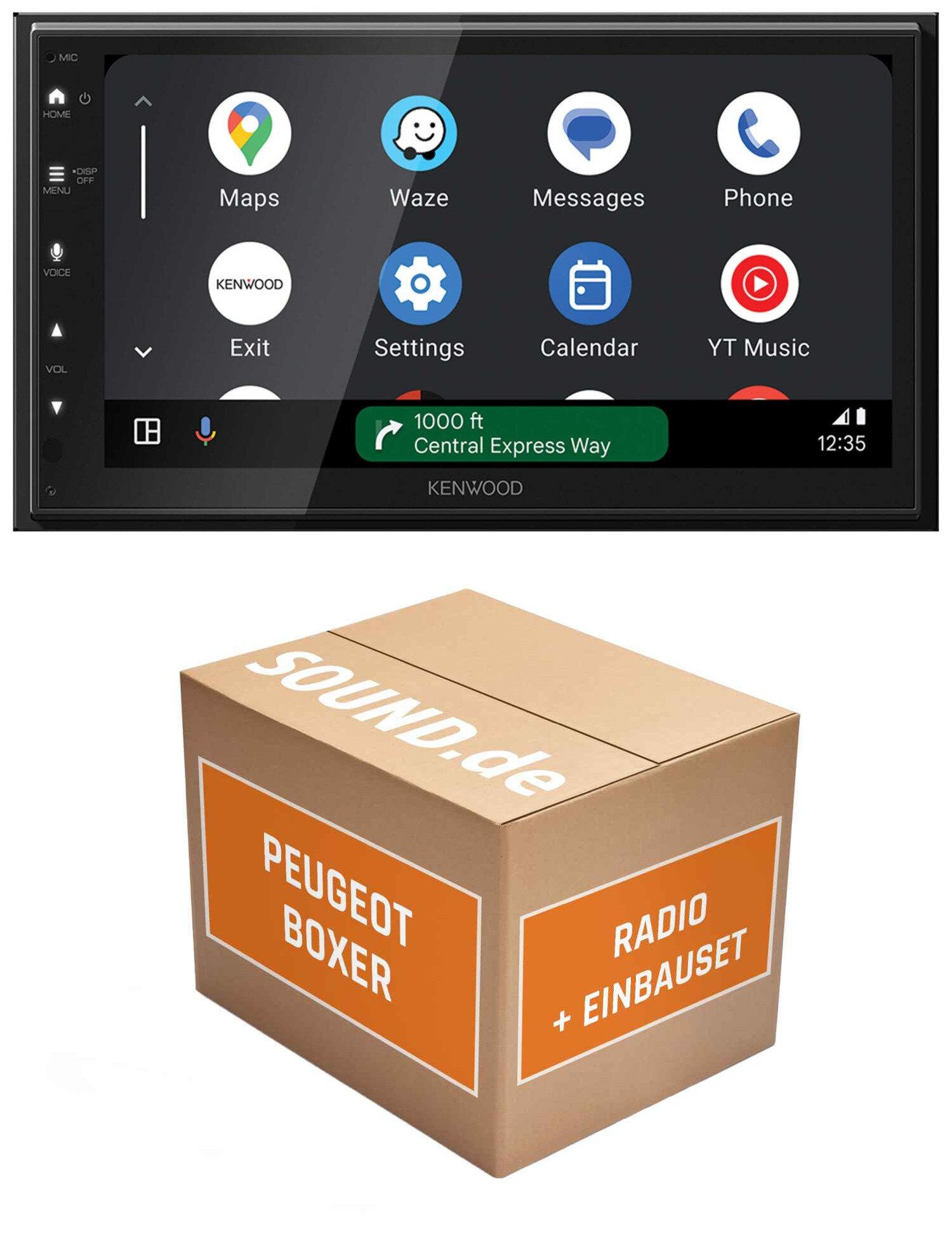 Autoradio Einbaupaket Kenwood DMX passend für Peugeot Boxer (06/2011-05/2014) | CarPlay Wireless Android Auto Wireless