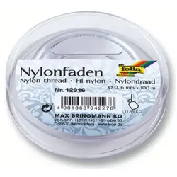 FOLIA 12916 Nylonfaden auf Spule, Ø0,16mmx100m