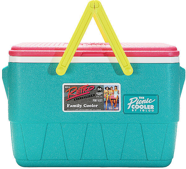 IGLOO Retro-Picknickkorb 25-Quart-Kühlbox petrol B