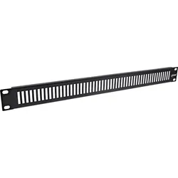INLINE 19" Blindplatte perforiert, 1HE, RAL 9005 schwarz
