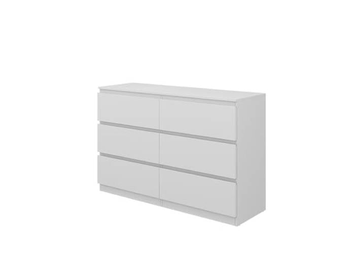 Vicco Kommode Calisto, Weiß, 39 x 78.5 cm zur Aufbewahrung von Kleidung und Alltagsgegenständen