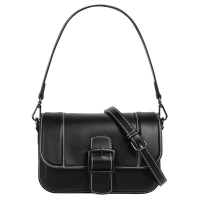 Umhängetasche BUGATTI "BUGATTI Damen ZITA", Damen, Gr. B/H/T: 22cm x 14cm x 8cm onesize, schwarz, Kunstfaser, clean, Taschen Umhängetasche