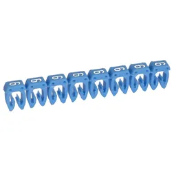Legrand 038236 Kennzeichnungssystem CAB 3,f. Leiterquerschnitt 4 bis 6 mm2, Ziffer:6 (Blau)  - 800 Stück