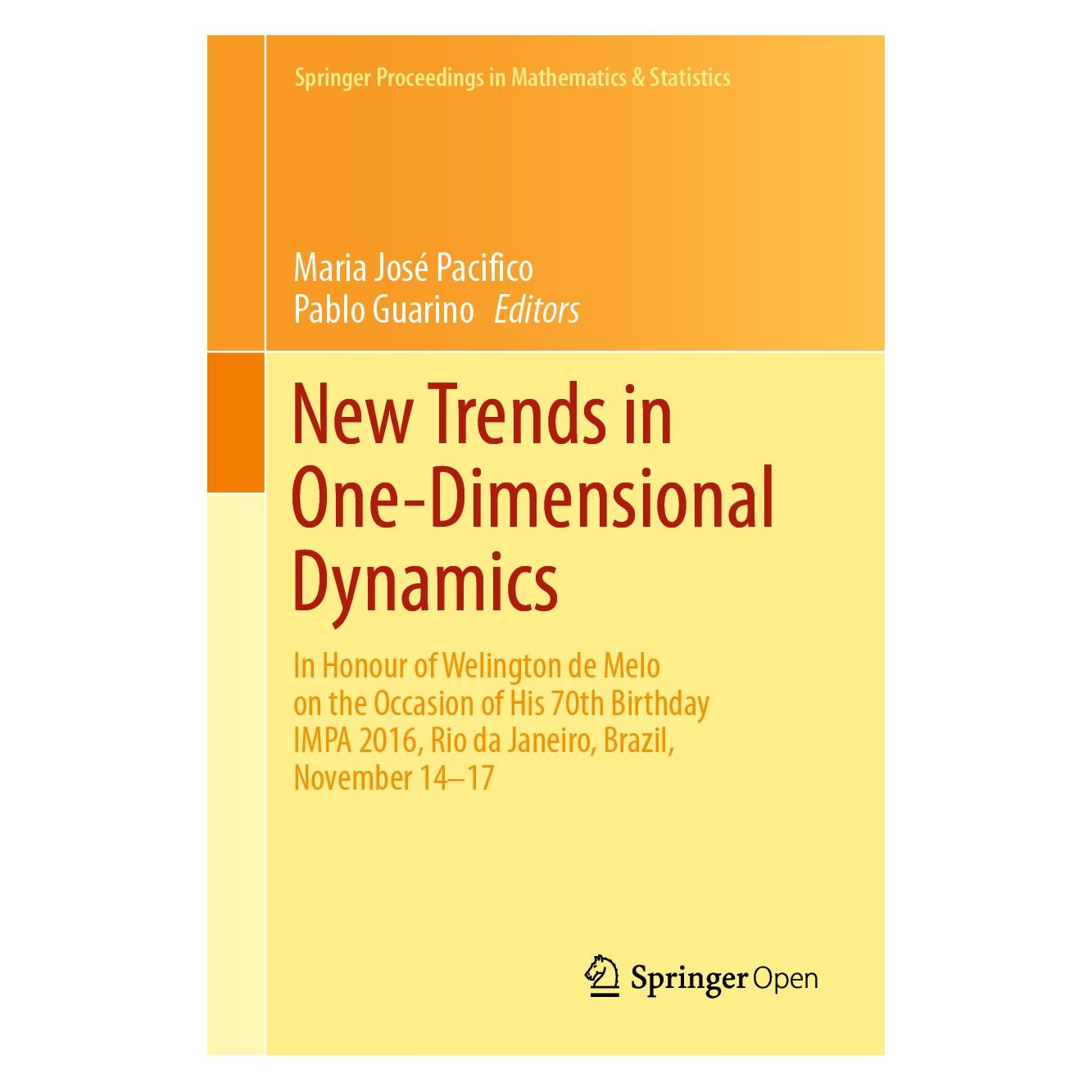 Springer New Trends in One-Dimensional Dynamics (Englisch, Hardcover, Maria José Pacifico, Pablo Guarino) (9783030168322)