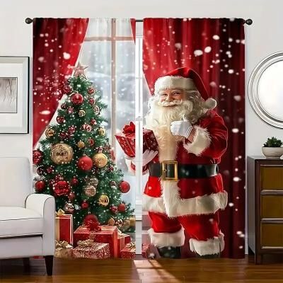 Uplifted Finds Pole Bag Curtain Christmas Tree Home Decoration For Living Room And Bedroom 14 W X 59 L (35 X 150 Cm) X