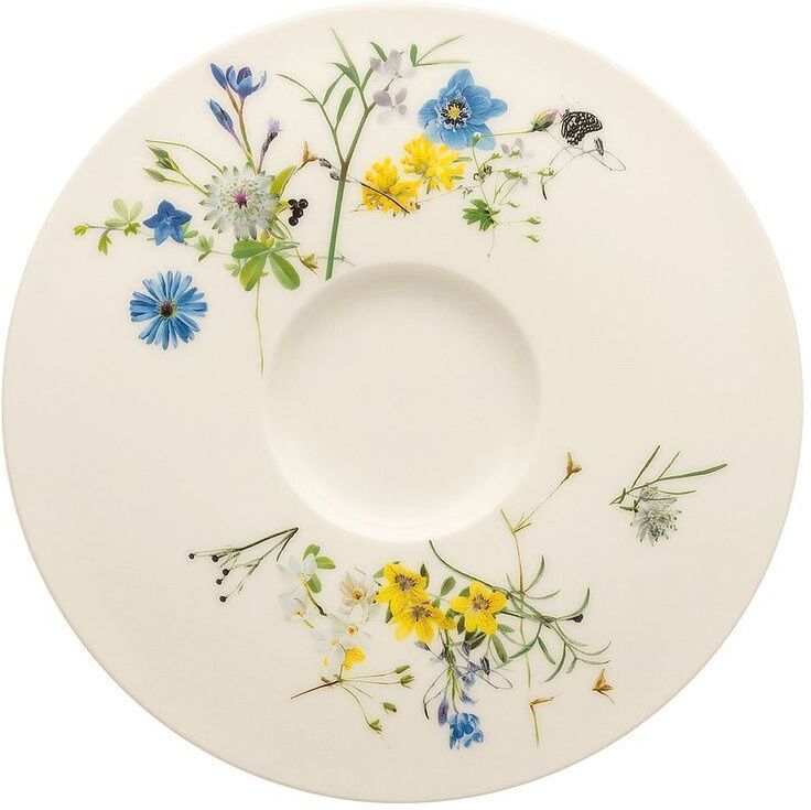 Rosenthal Piattino Tazza Brodo Fleurs des Alpes Brillance