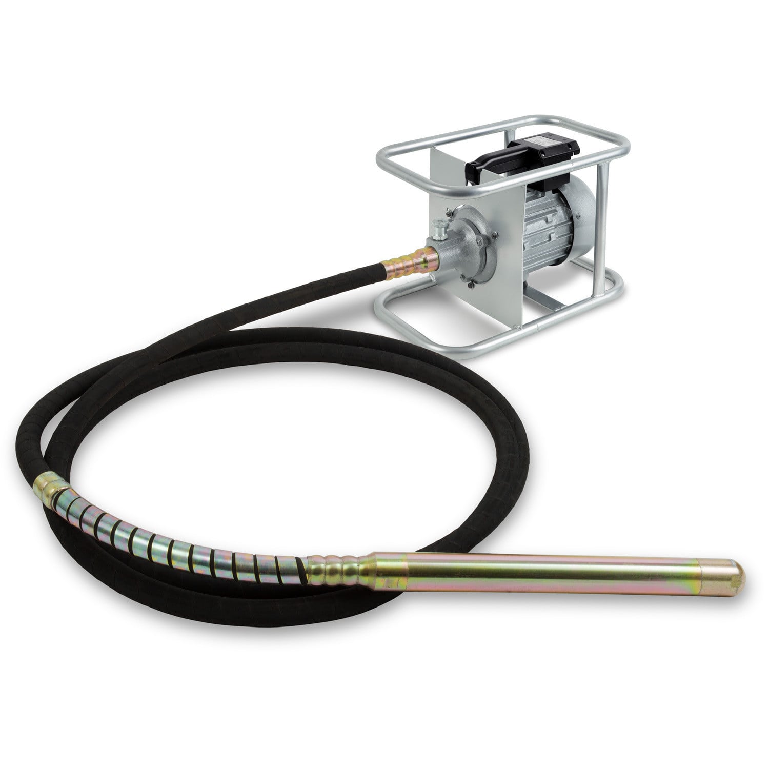 Eberth Betonvertriller 1500W met 6m slang en verstevigde rührfles diameter 45mm