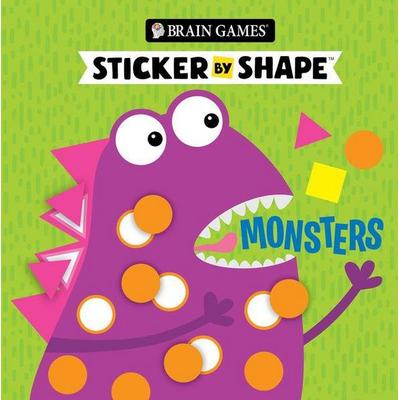 Brain Games - Sticker by Shape: Monsters (for Kids Ages 3-6), von Publications International Ltd,Brain Games,Little Grasshopper Books, Publications