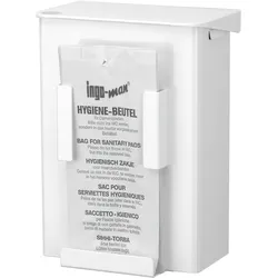 ingo-man Hygiene-Abfallbox 6 Ltr. AB6HB1P Aluminium pulverbeschichtet weiß