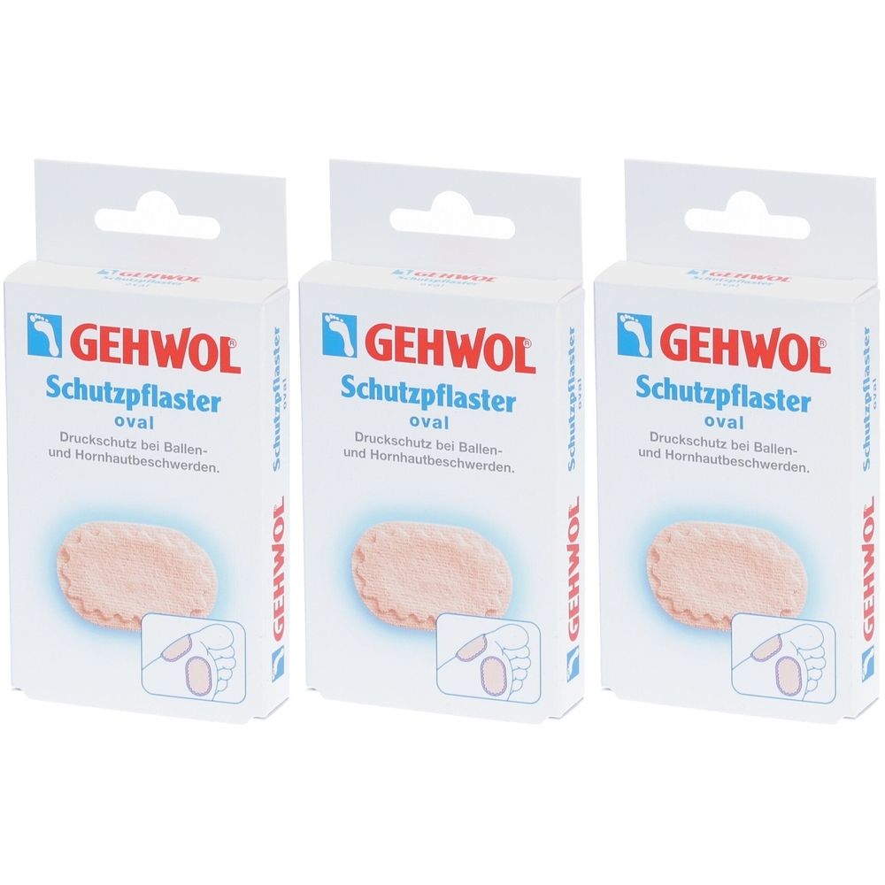 Gehwol Schutzpfl Oval x3 3x4 St Pflaster