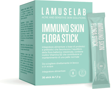 Lamuselab Immuno Skin Flora Stick Integratore Fermenti Lattici 30 Stick