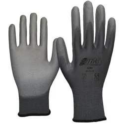 AS Arbeitsschutz Arbeitshandschuhe | 12 Paar Nitras Nylonhandschuhe | Gr. 9