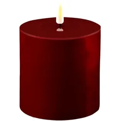 Stumpenkerze LED bourgogne 10 x 10cm
