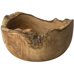 Continenta, Dekoschale, Schale Naturform, Olivenholz, Ø 25cm