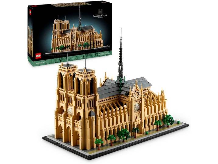 LEGO® Notre-Dame de Paris (21061), LEGO Architecture Konstruktionsspielsteine, (4383 St), Made in Europe