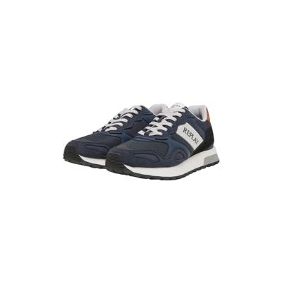 Sneaker REPLAY "Replay BULLET UNION", Herren, Gr. 44, blau (navy), Kunstfaser, Schuhe Sneaker