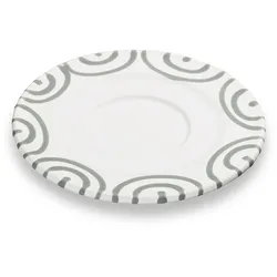 Gmundner Keramik Graugeflammt, Unterteller Cappuccino (Ø14cm)
