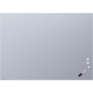 Legamaster Glas-Magnettafel 7-104454 Chilly Lake, 2 Magnete, matt, pastellblau, mit Metallrückwand, 120 x 90 cm